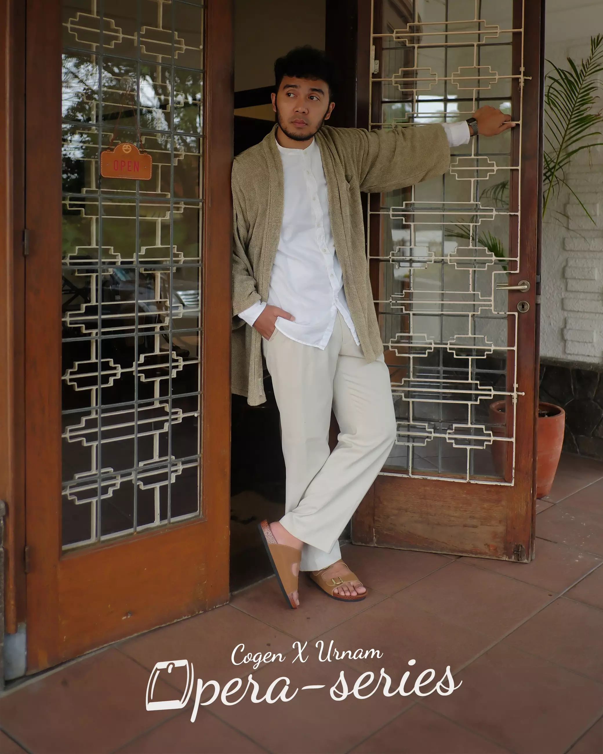 Cogen Sandal Pria Sendal Kulit Birken Vintage - Opera Tan