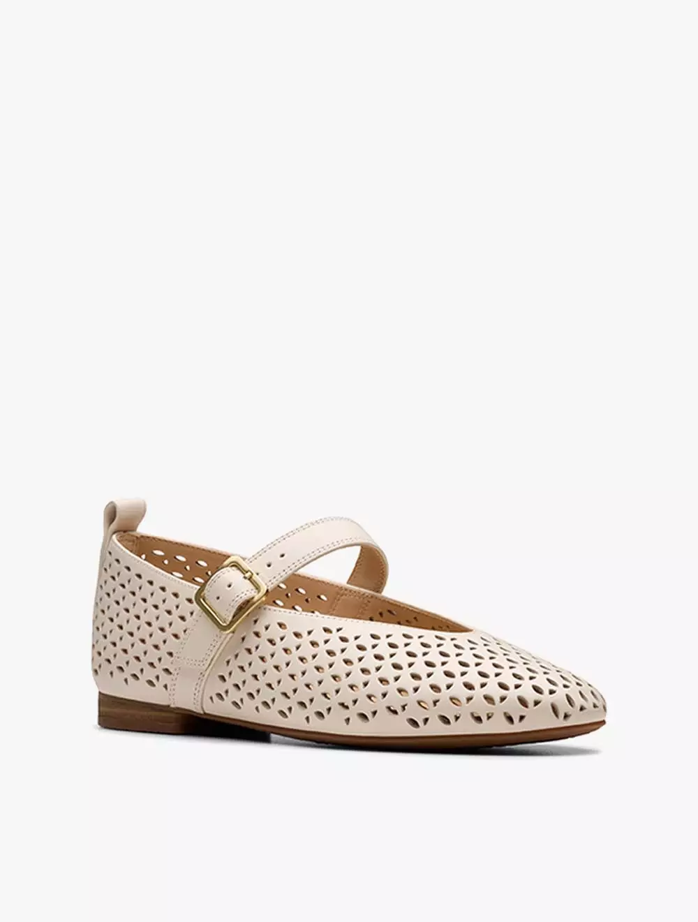 Clarks Fawna Jane Cream Leather
