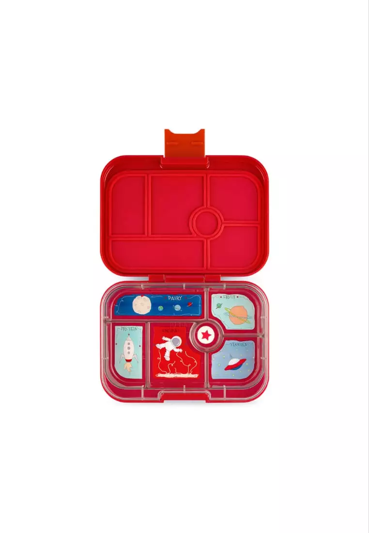 Yumbox Snack 3 Compartment Bento Box Roar Red with Polar Bear 1 Pack