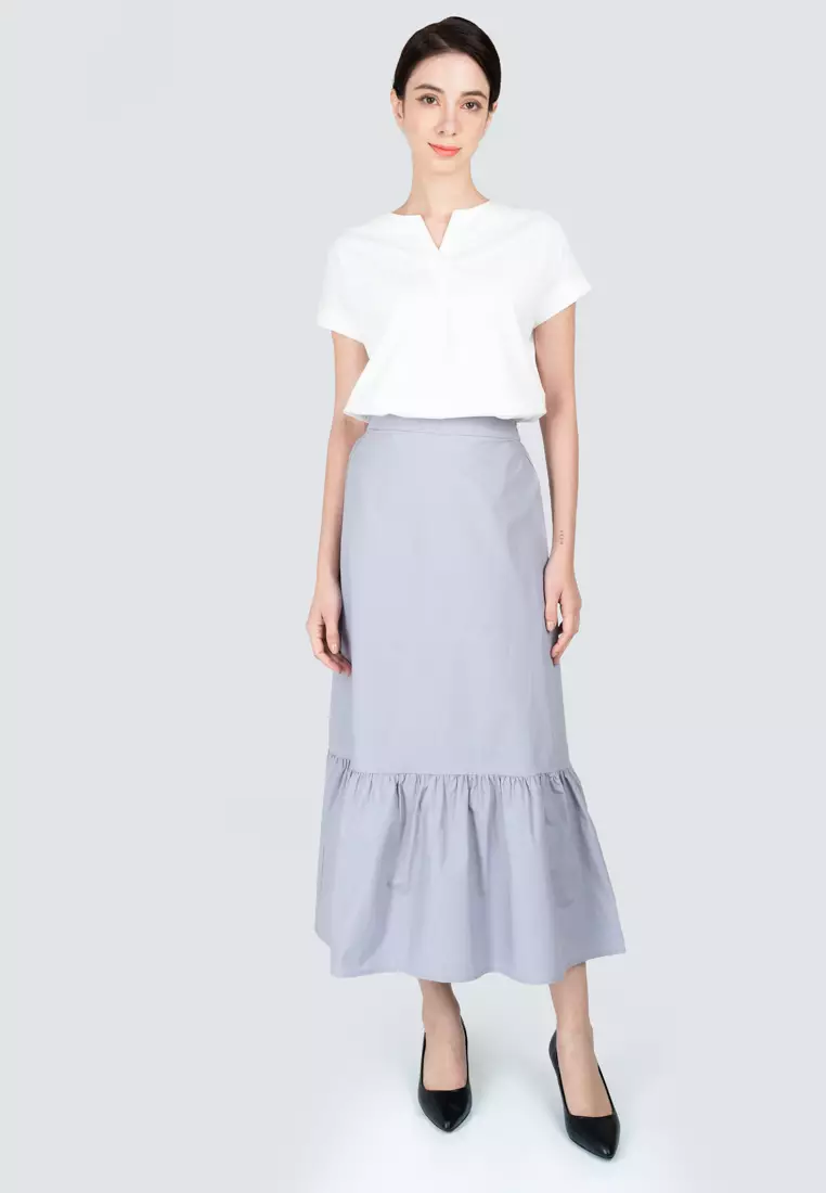 Polo Haus - Women’s Tiered Long Skirt WBLS003