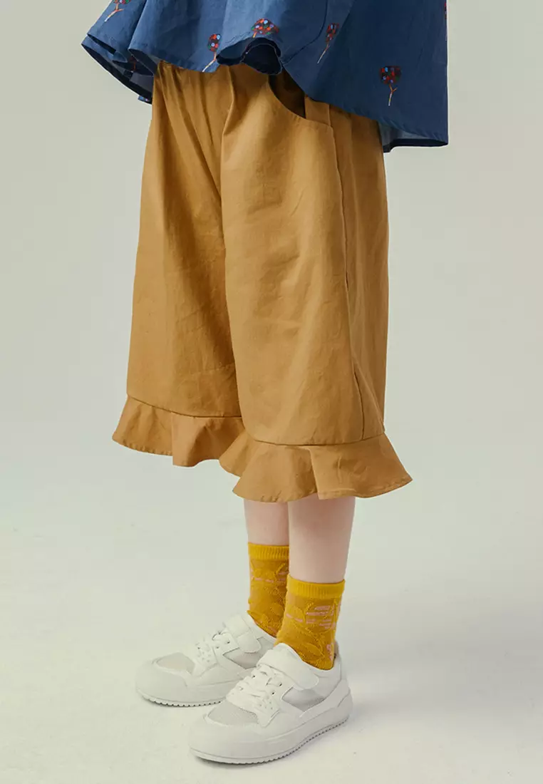 Flare Leg Mid Length Pants