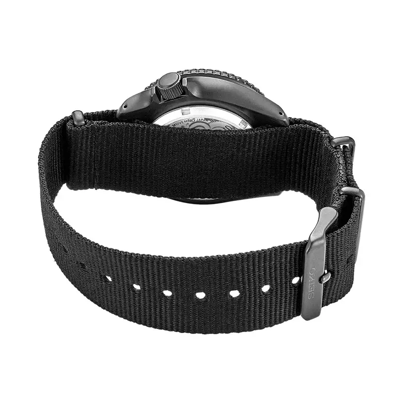 Jam Tangan Pria Seiko 5 Sports SRPD79K1 5KX SKX Sports Style Automatic Black Dial Black Nylon Strap