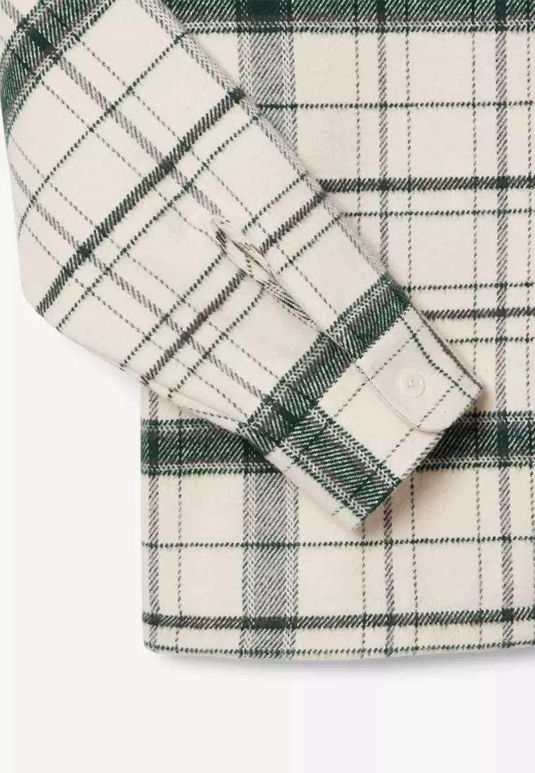 Cotton Plaid Overshirt