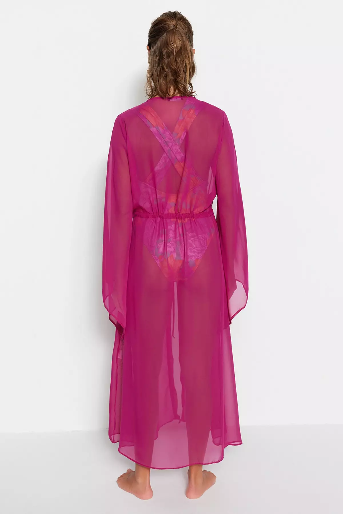 Chiffon kimono top dress