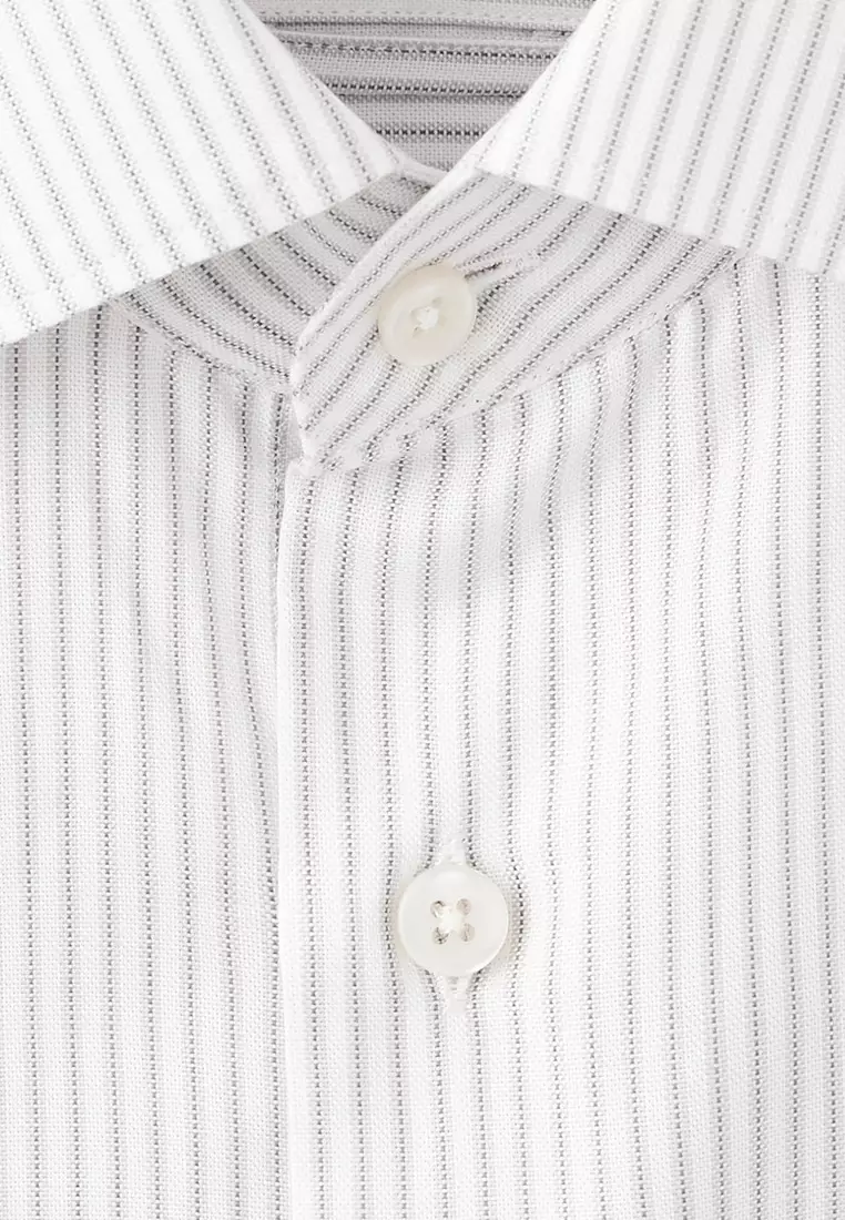 100% Cotton Slim-Fit Striped Shirt