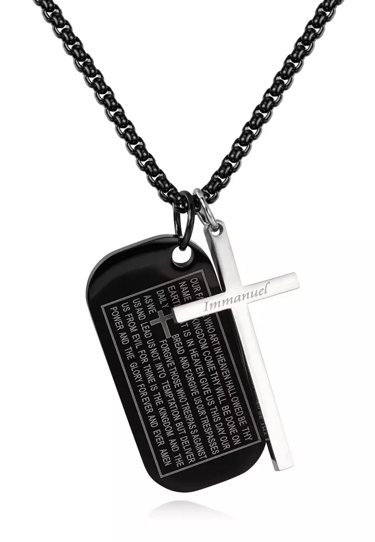 Men's Bible Cross Necklace