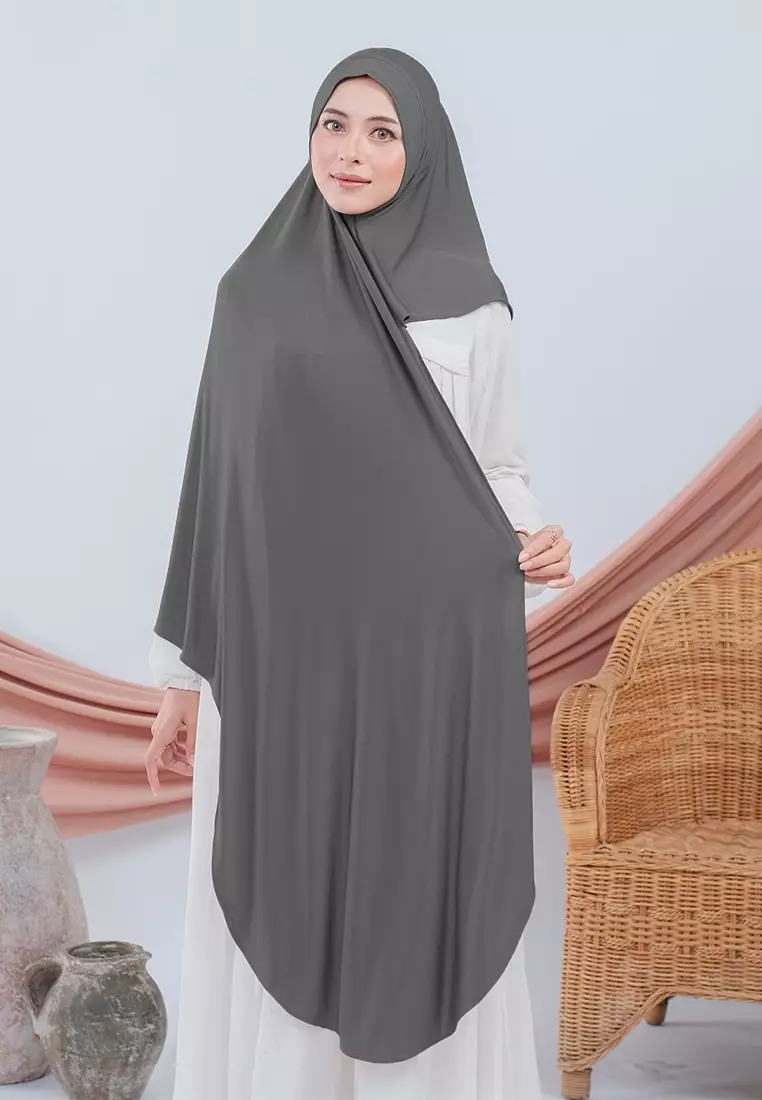 HIJAB INSTAN FAYZA - DARK GREY