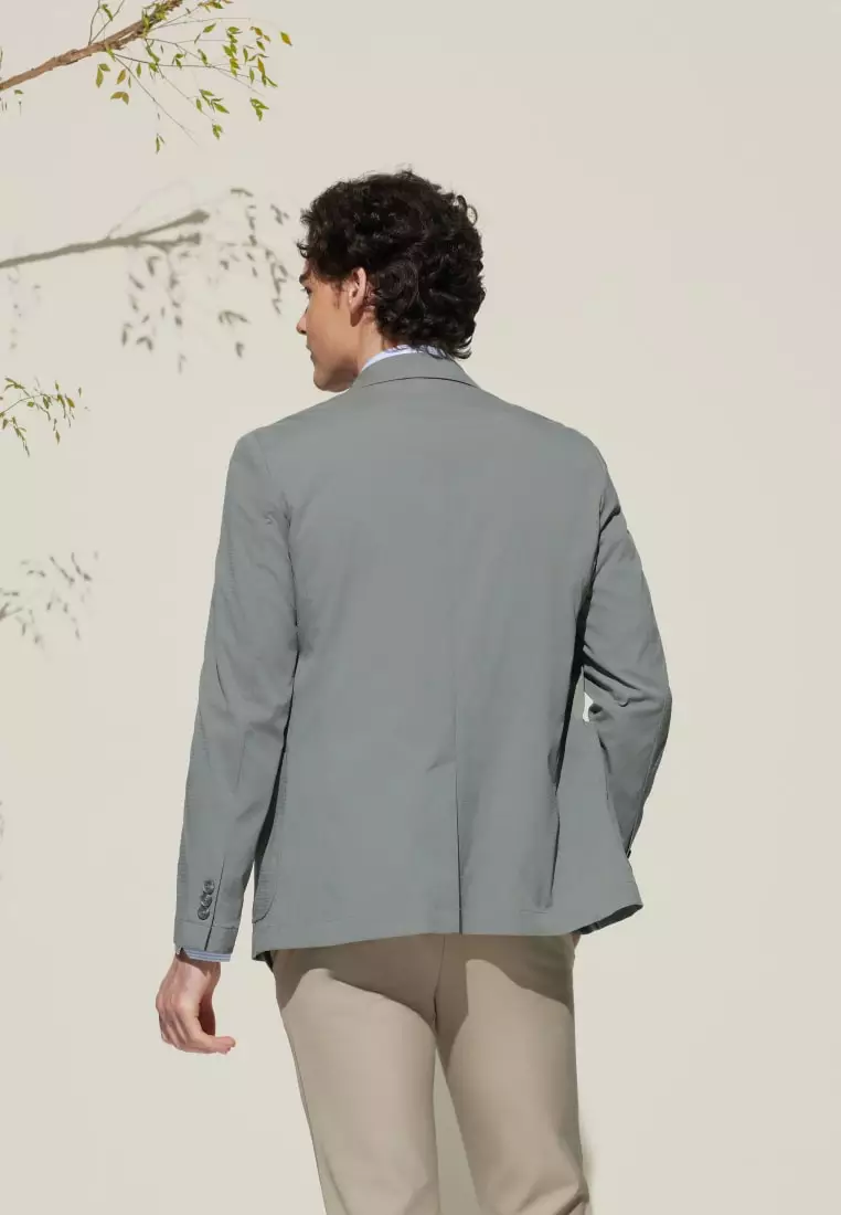 G2000 Seersucker Relax Fit Casual Blazer