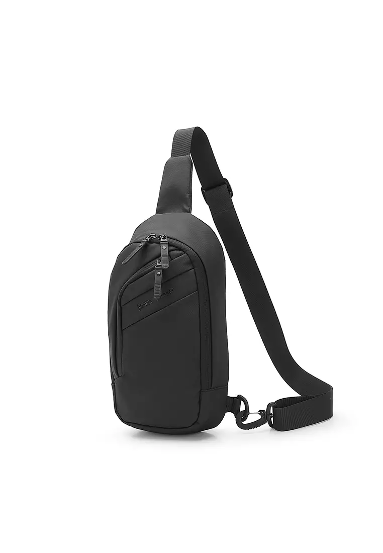 Men's Chest Bag / Sling Bag / Crossbody Bag - Black