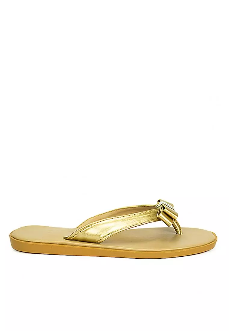 Buy Cardam s Lifestyle Ecla Cn 00029 Gold Flat Sandals 2023 Online