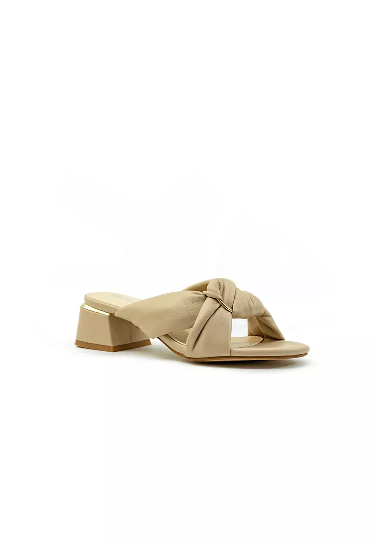 Women's Heeled Sandals LY 29501 - Beige C89