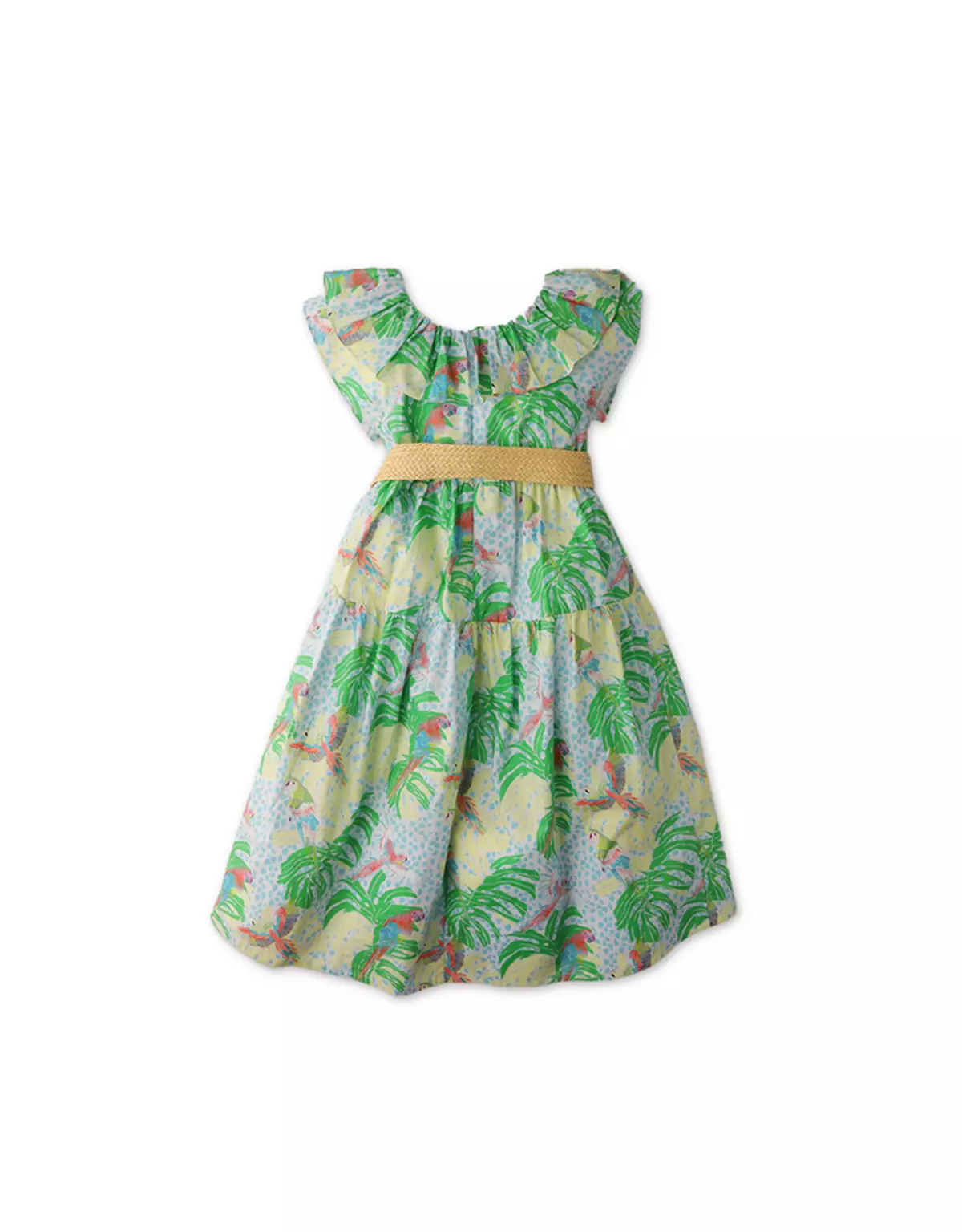 Gingersnaps Tropical Escapade 2 Dress - Dress Anak Perempuan (Hijau)