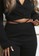 Public Desire black Amber Gill Waist Strap Slim Trousers D4B9CAA9C9794DGS_3
