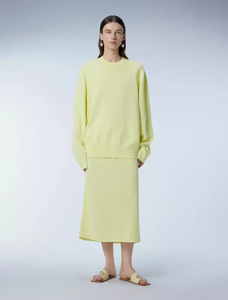   Long Sleeve Pullover Knit Sweater