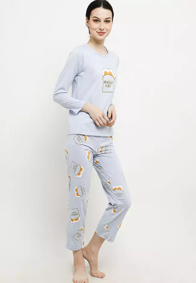 Pyjama Long Sleeve Long Pants Sleepwear