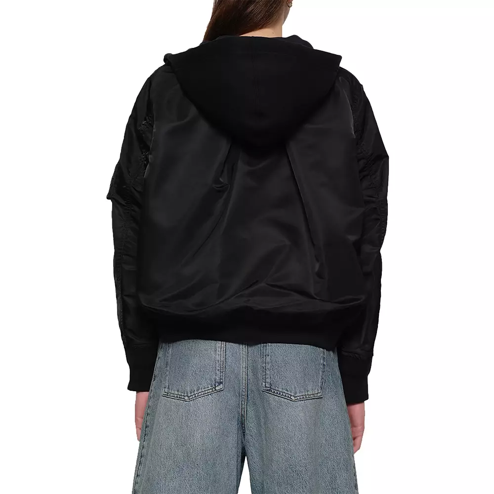 Sponge x Nylon Twill Hoodie Black