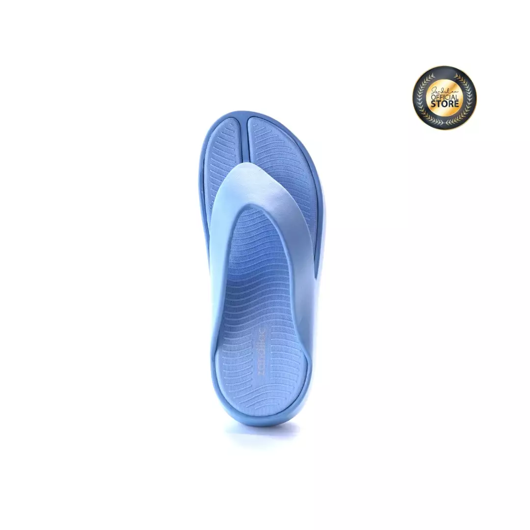 ZANDILAC - SANDAL WANITA DEWASA CH210315WD sandal japit wedges full karet BIRU LAUT
