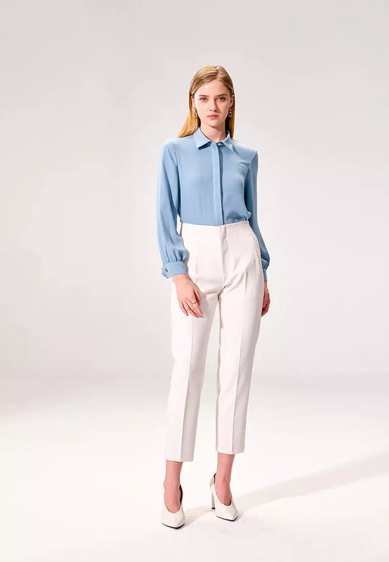 Ivory Tapered Casual Pants