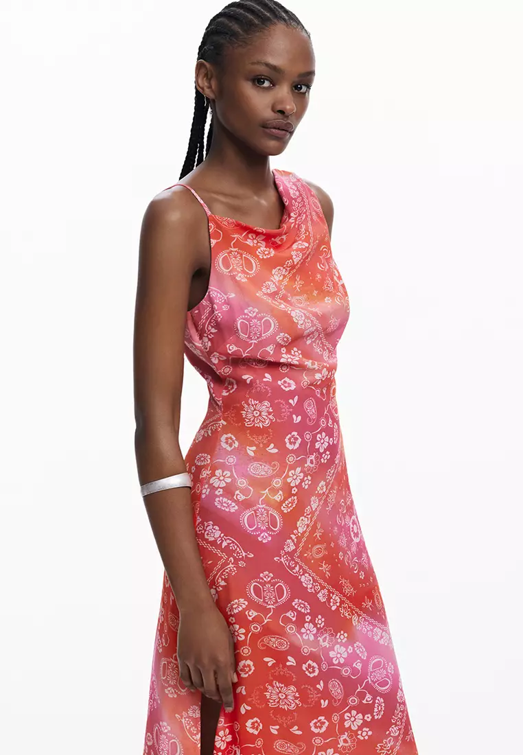 Multicolor bandana dress