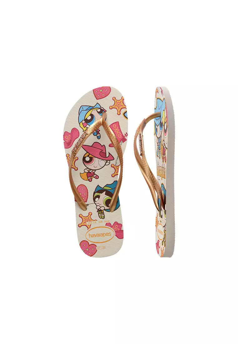 Slim Powerpuff Girls Warner Classics Flip Flops