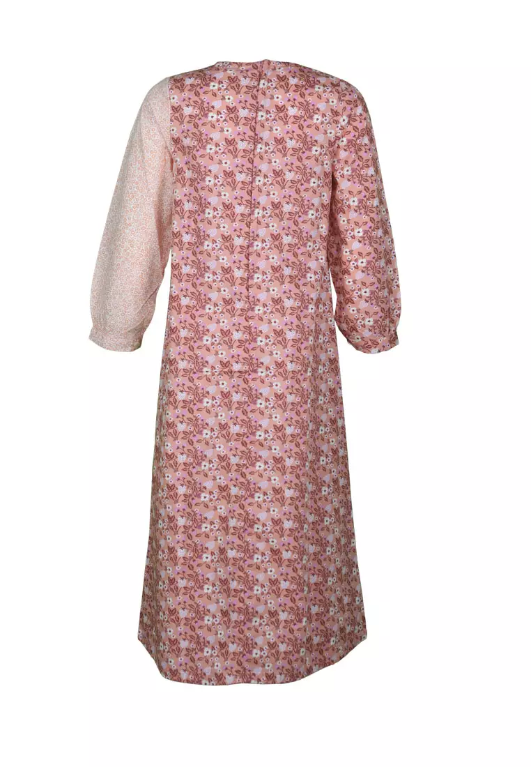 Pito Dito Girl Zensunni Gamis Anak Multicolor Motif Bunga - Size 14