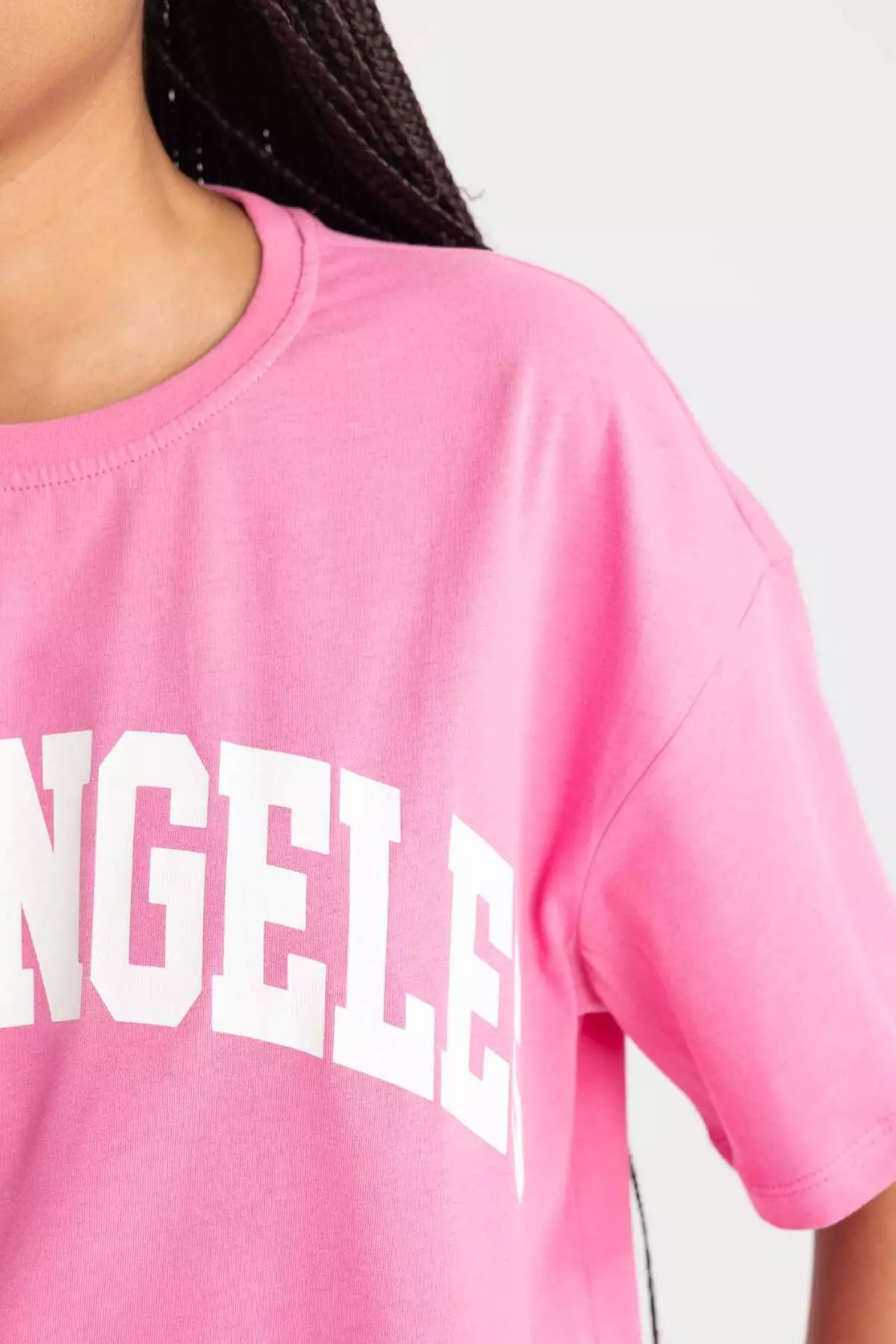 Oversize Wide Fit Crew Neck Short Sleeve T-Shirt B0661Axns