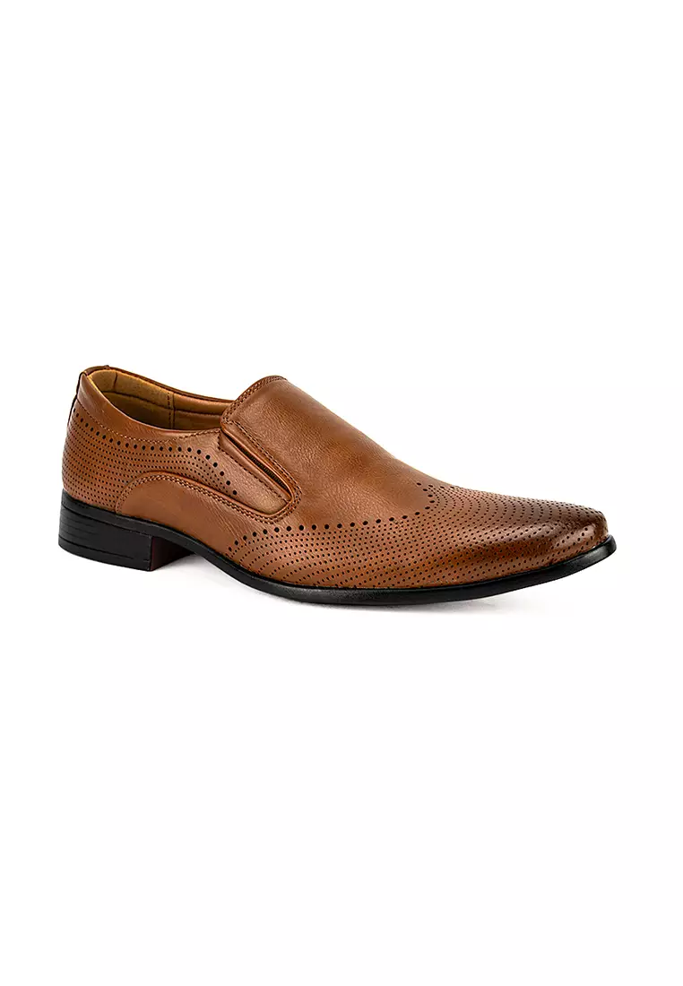 Men's Formal Slip On Shoes MW 23867 Brown C30