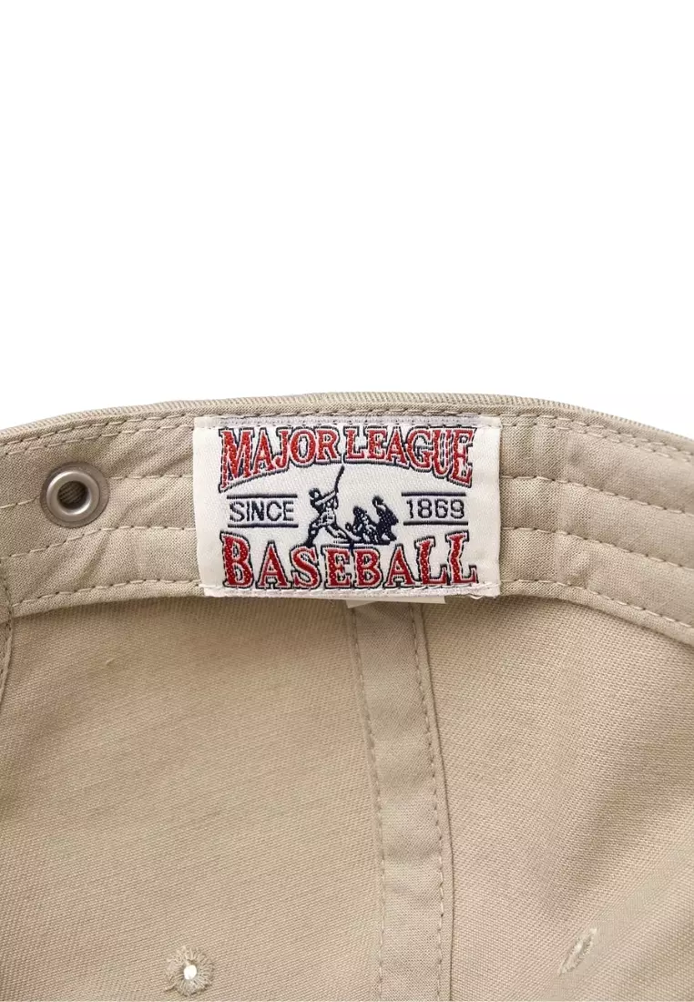 Jual MLB Korea Varsity Vintage Cursive Damage Unstructured