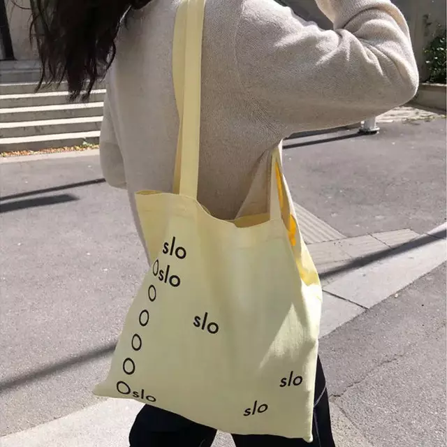 Simple And Fresh Canvas Shoulder Bag Ca21051303