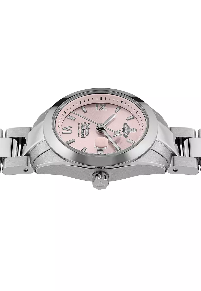 Fenchurch Watch In Silver/Pink VV292