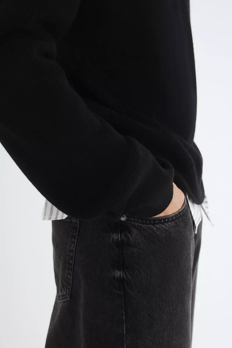 Regular Fit Rib-knit jumper