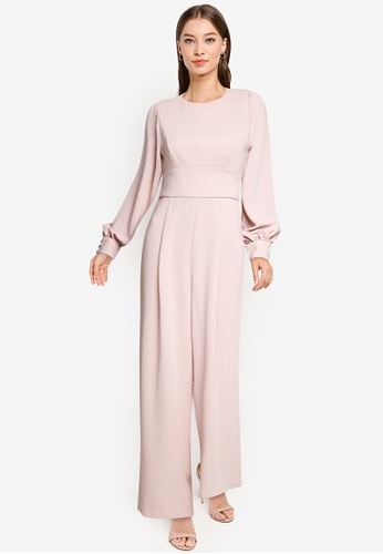 Buy Forever New Lucille Long Sleeve Bow Back Jumpsuit 2021 Online Zalora Singapore