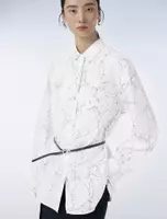 White Base with Multicolor Floral Pattern