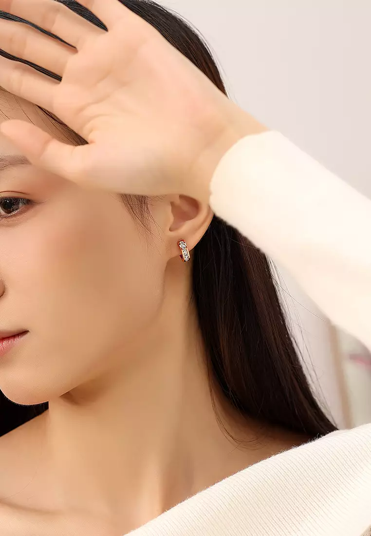 Anting Wanita Antingan Berlian Elegan Fashion Anti Luntur Cewek Earrings Original