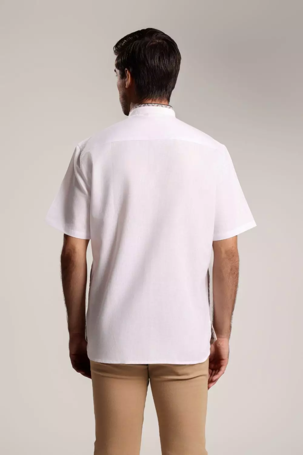 MOC Kemeja Koko Lengan Pendek Pria Rayyah - Khaki