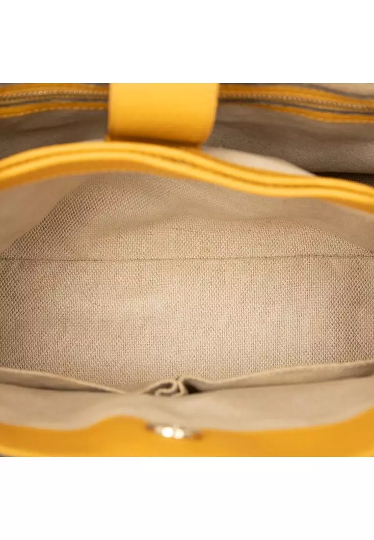 Pre-Loved Gucci Gg Canvas Bamboo Diana Top Handle Tote