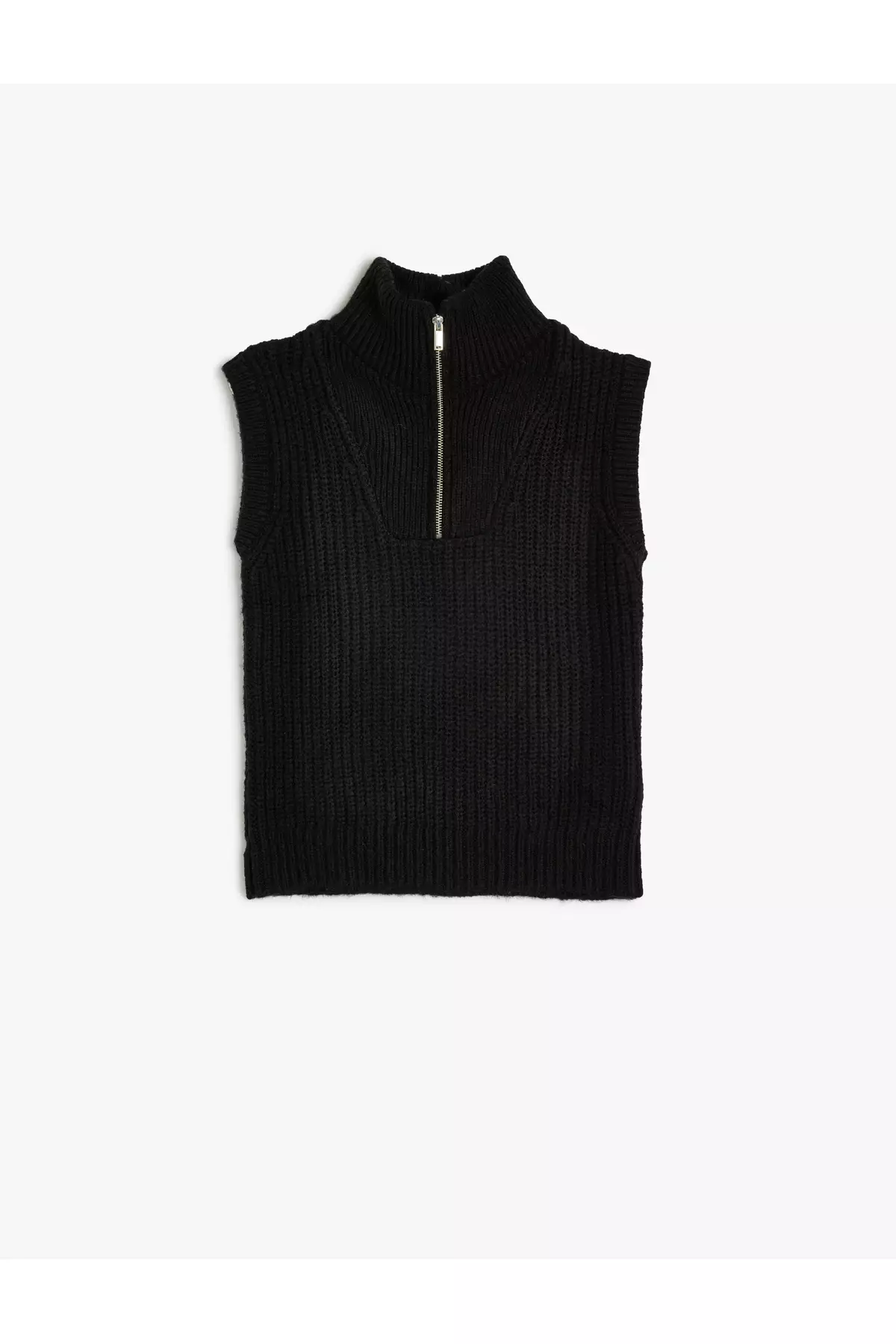 Jual KOTON Sleeveless Knitwear Sweater Half Zip Collar Original