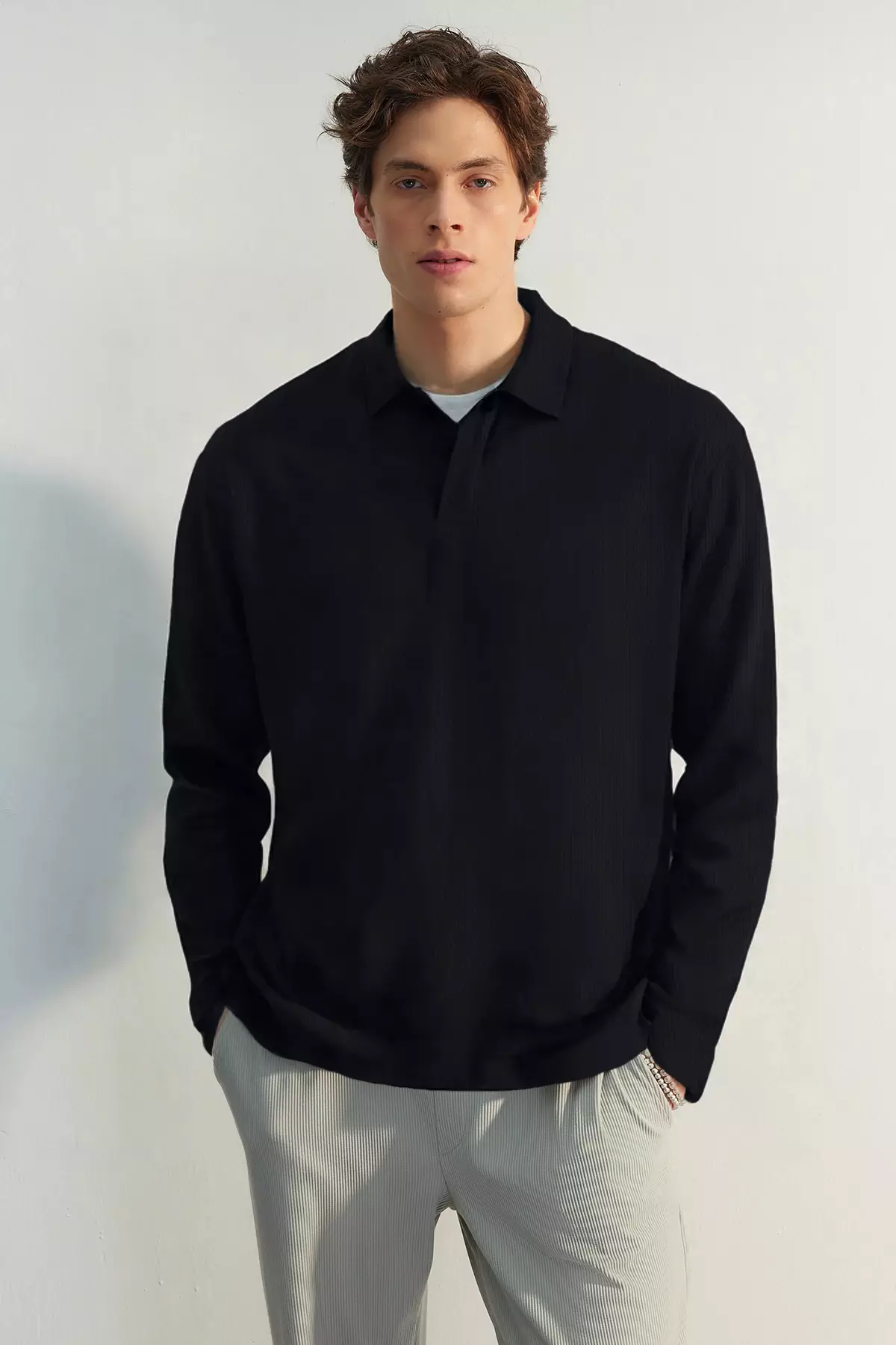 Long Sleeves Polo Shirt