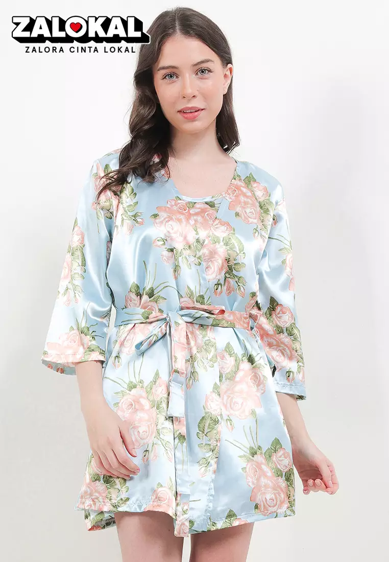 Kimono Sexy Satin Silk Dress Sleepwear