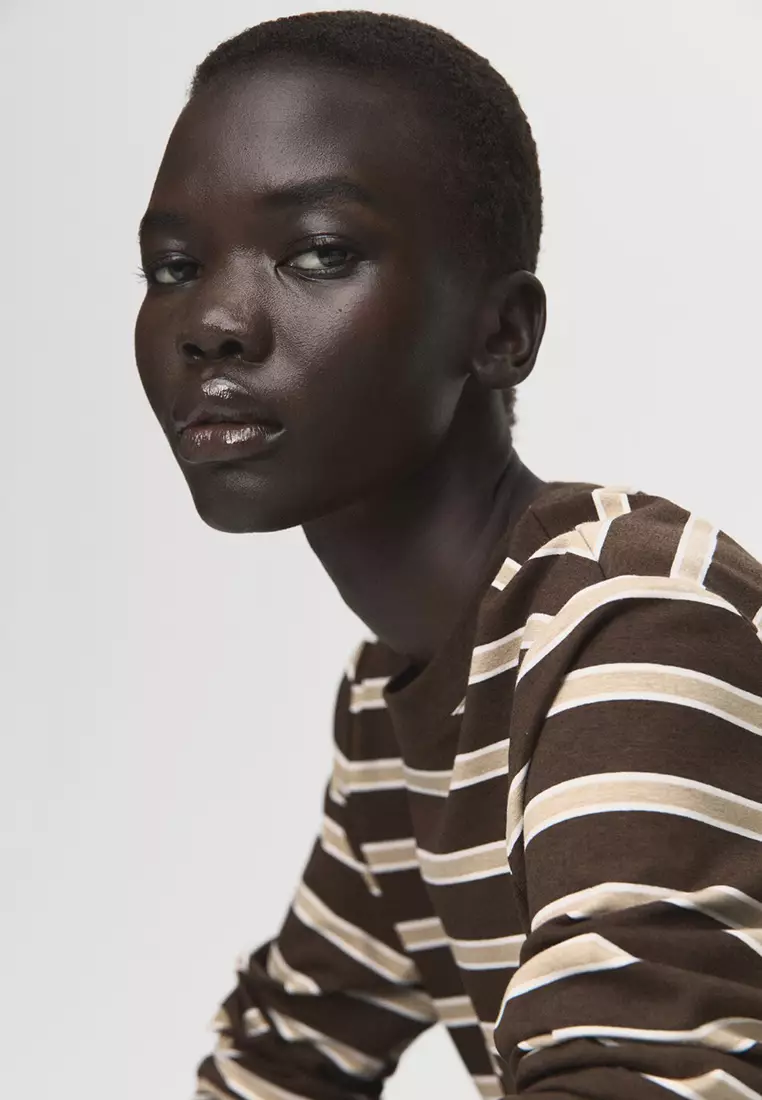 Long-Sleeved Striped T-Shirt