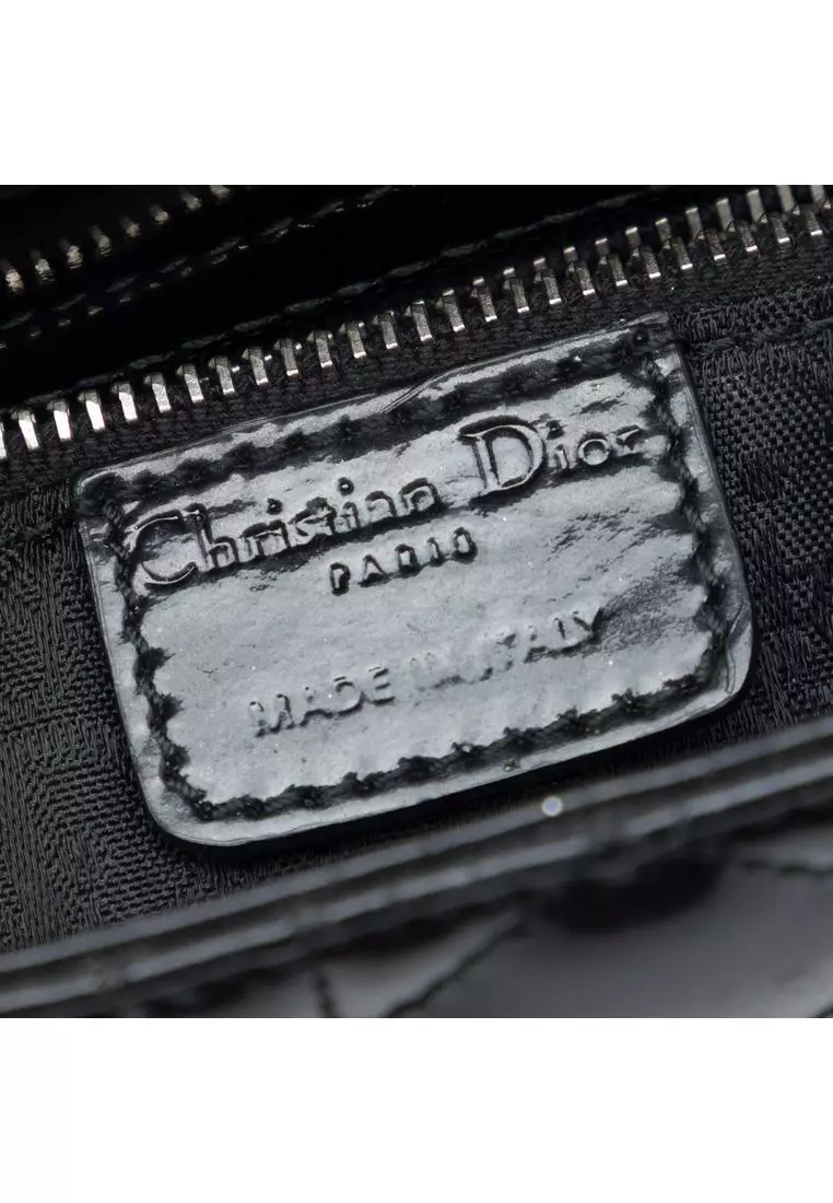 Pre-Loved Dior Mini Patent Cannage Lady Dior