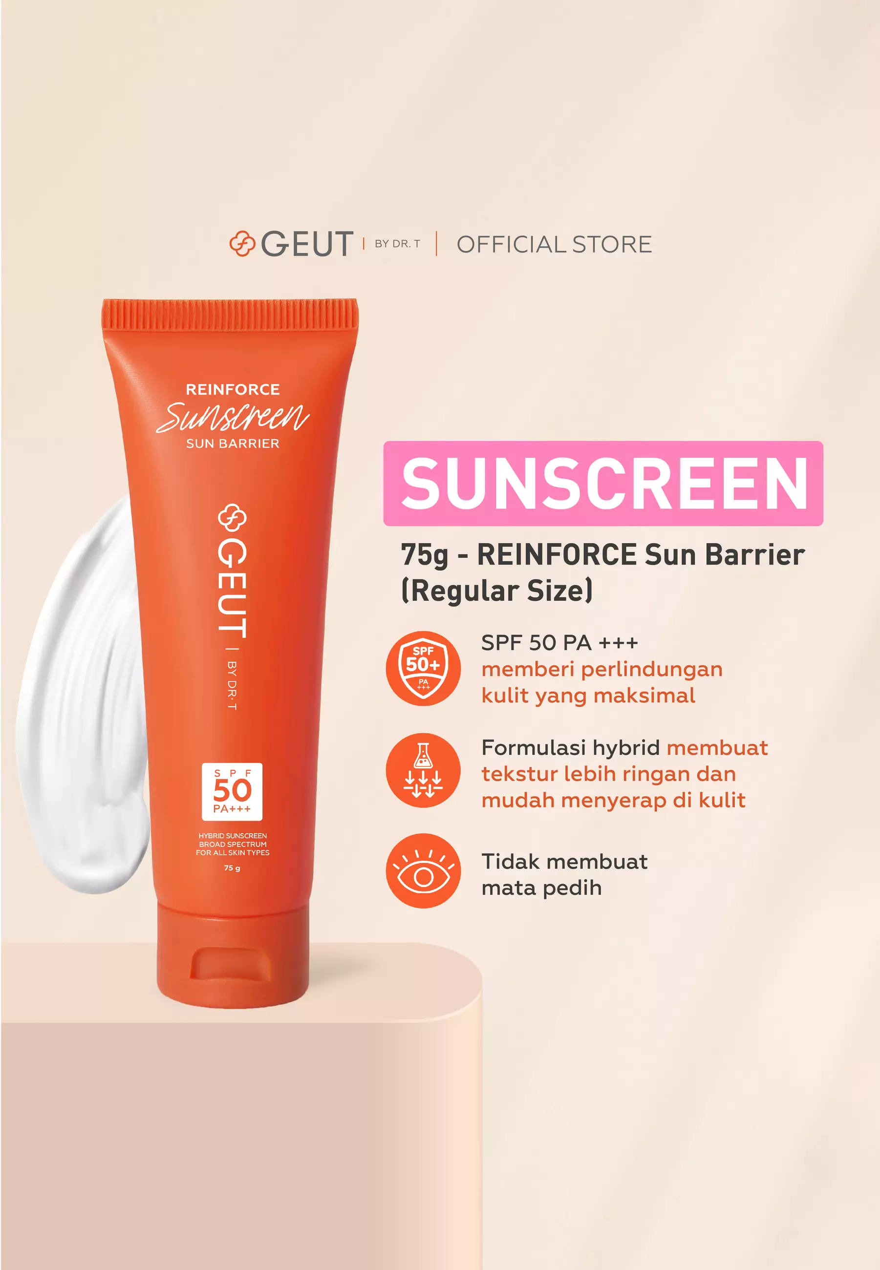 GEUT REINFORCE Sun Barrier 75gr