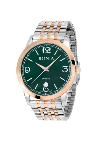 Bonia Watches silver Bonia Men Classic 2 Straps Set BNB10575-1695 3095FACB5B244EGS_1