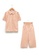 LC Waikiki pink Patterned Poplin Girl Shirt and Trousers 257FAKAC729FE3GS_1