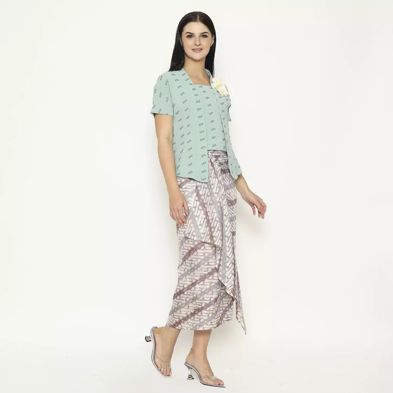 Blouse Batik Wanita - Atasan Batik - Bhatara Batik Yasmine - Baju Batik Modern Lengan Pendek