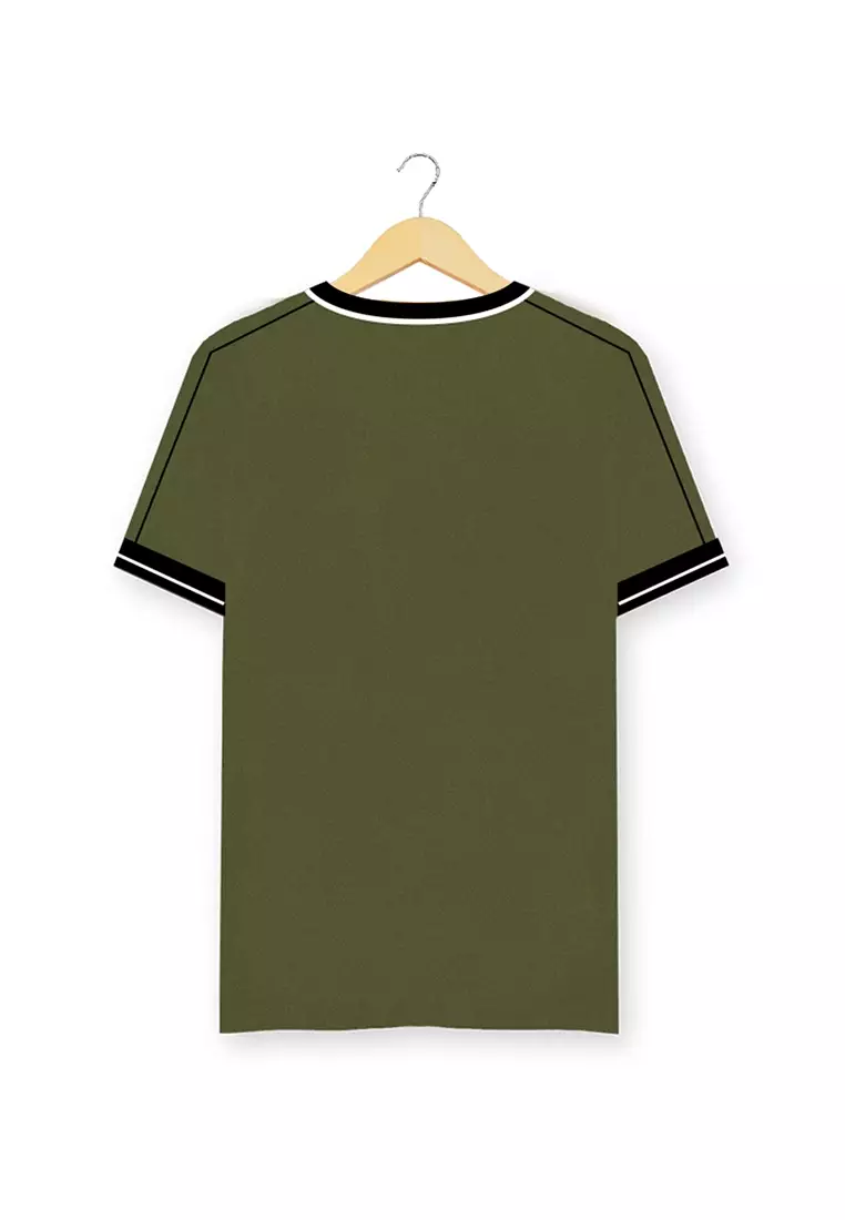 Ryusei Kaos Pria Yukako CMB Olive Green