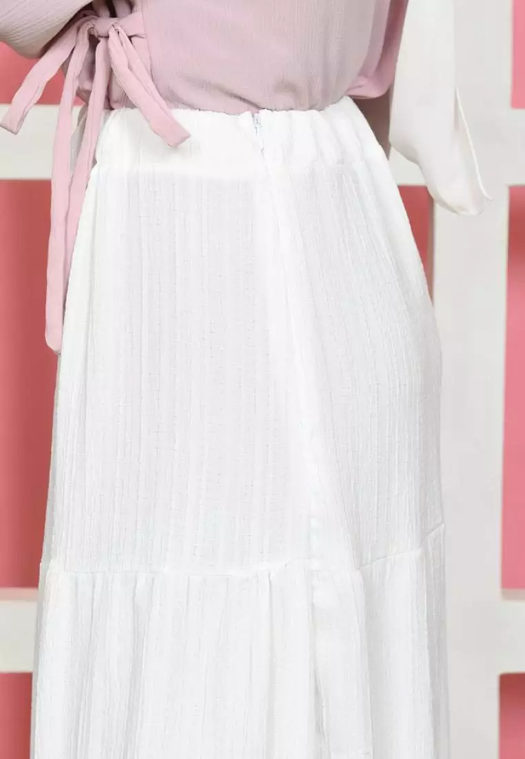 Pita Ruffle Skirt - White M18801 R79S5