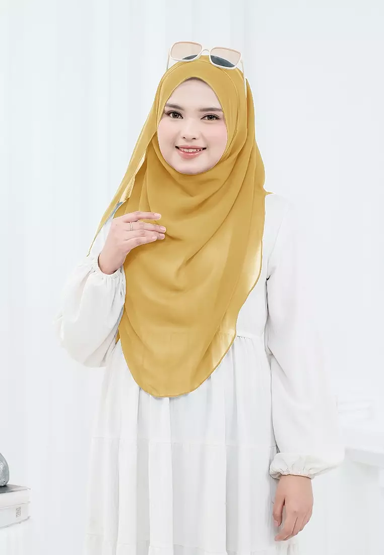 HIJAB INSTAN ZHAZA - MUSTARD