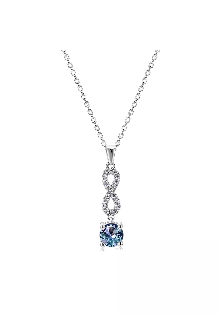 Alexandrite and sapphire necklace top