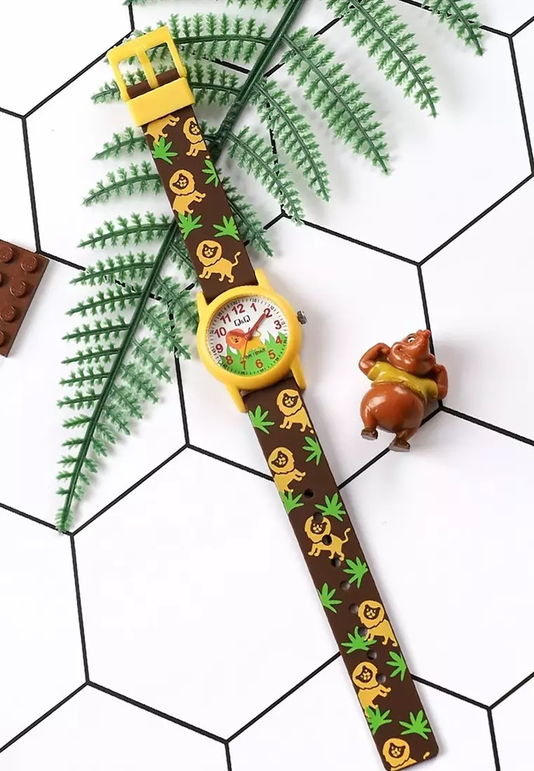 Watch By Citizen V22A-019VY Kids Analog Watch with Brown Resin Strap